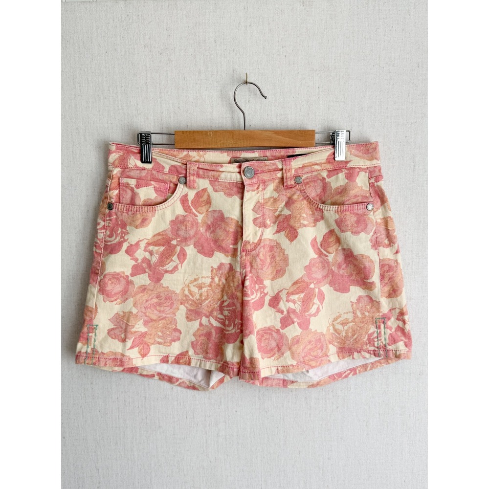 Floral Nine West Vintage America Collection Denim Shorts 10 Pink Cottagecore